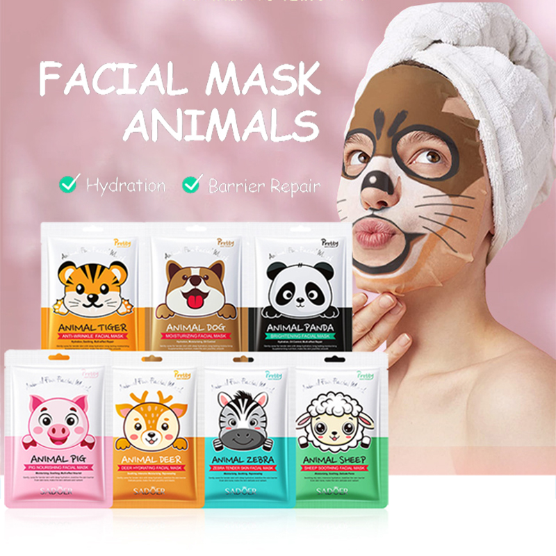 Skincare Animate - 5 шт. SADOER маски с животным
